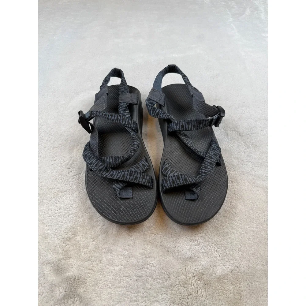Chaco Mens Z/Cloud Sandals‎ Size 11 Black Gray Adjustable Straps Outdoor Casual